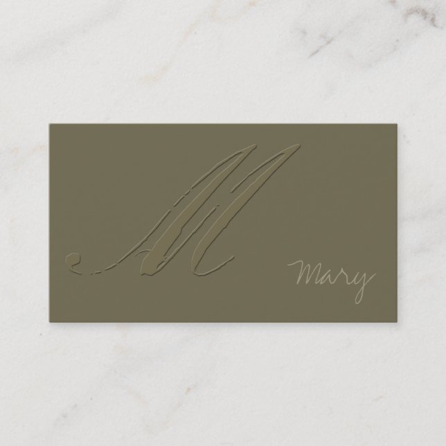 Signature M Business Card (Front)