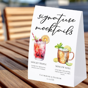 Signature Mocktails Summer Drinks Wedding Menu