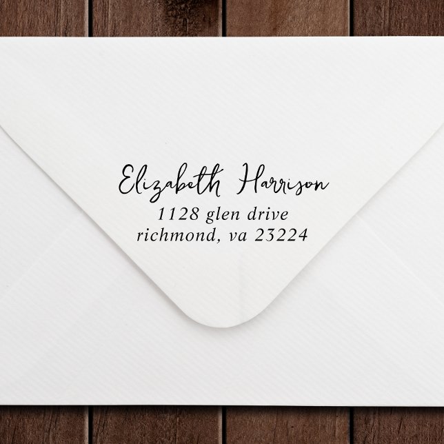 Signature Name Return Address Self-inking Stamp (Creator Uploaded)