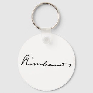 Signature of Arthur Rimbaud Key Ring