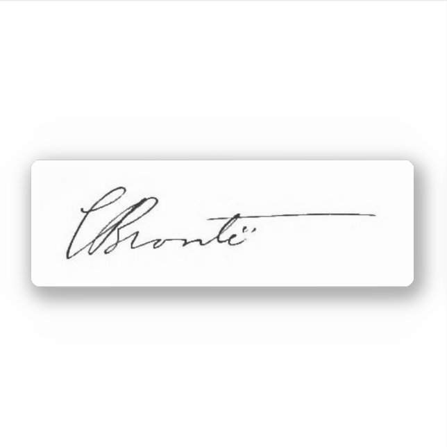 signature of Charlotte Brontë (Front)
