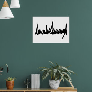 Signature of Donald Trump Autograph Poster