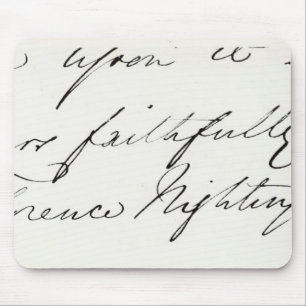 Signature of Florence Nightingale Mouse Mat