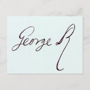 Signature of George II Postcard