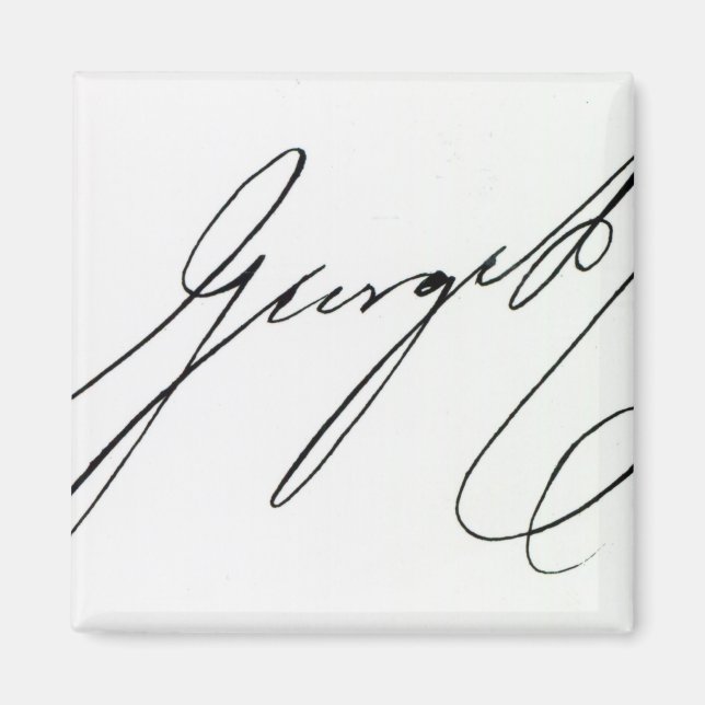 Signature of George IV Magnet (Front)