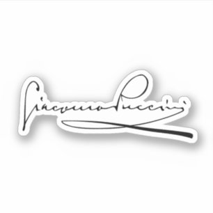 Signature of Giacomo Puccini