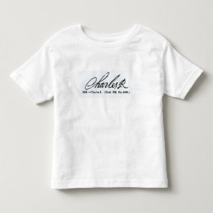 Signature of King Charles I Toddler T-Shirt