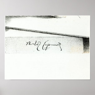Signature of Nicolaus Copernicus Poster