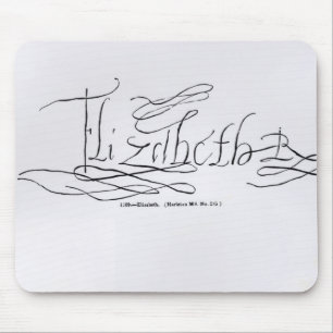 Signature of Queen Elizabeth I Mouse Mat