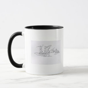 Signature of Queen Elizabeth I Mug