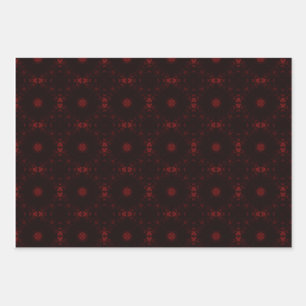 Signature Pattern Goth Trio Wrapping Paper Sheet