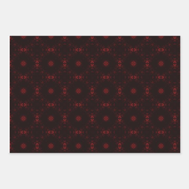 Signature Pattern Goth Trio Wrapping Paper Sheet (Front)