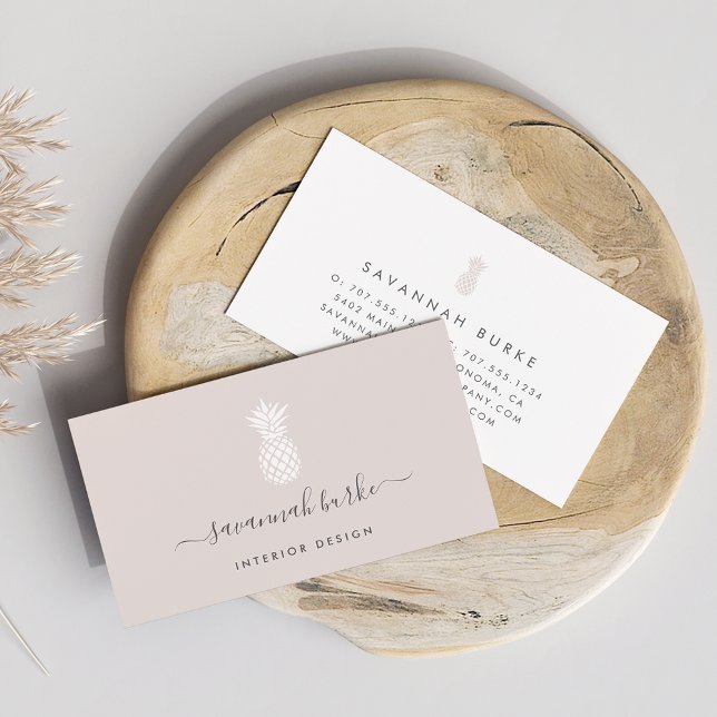 Signature Pineapple Business Card (Creator Uploaded)