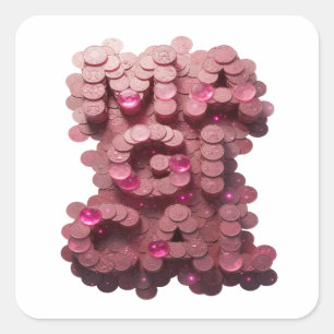 Signature Pink MEGA Vinyl Style Square Sticker