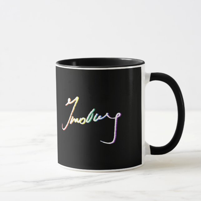 Signature Ruth Bader Ginsburg Pride Rainbow -- LGB Mug (Right)