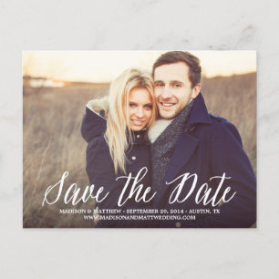 Signature Save the Date Postcard