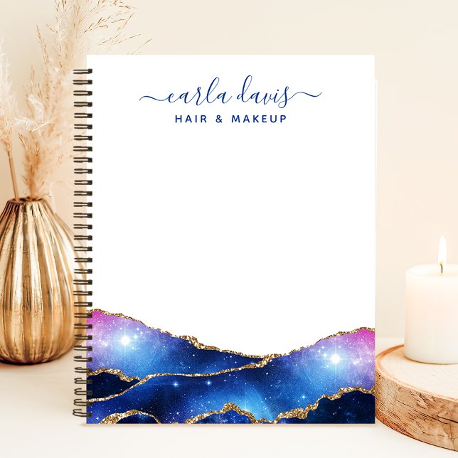 Signature Script Agate Galaxy Celestial Stars Notebook (Creator Uploaded)