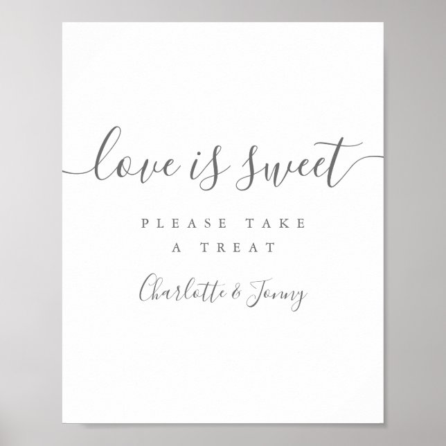Signature Script Love Is Sweet Sign (Front)