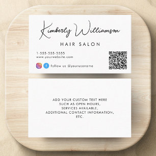 Signature Script QR Code Business Card