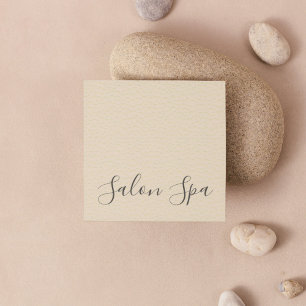 Signature Script Social Media Textured Square Business Card
