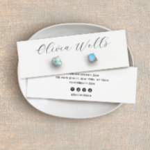 Signature Script Stud Earring Jewellery Display Ca