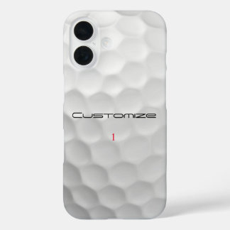 Signature Series 1 Personalised Golf Ball Gifts iPhone 16 Case