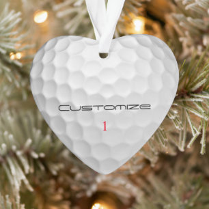 Signature Series 1 Personalised Golf Ball Gifts Ornament