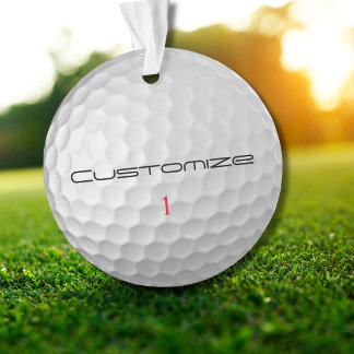 Signature Series 1 Personalised Golf Ball Gifts Ornament