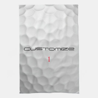 Signature Series 1 Personalised Golf Ball Gifts Tea Towel