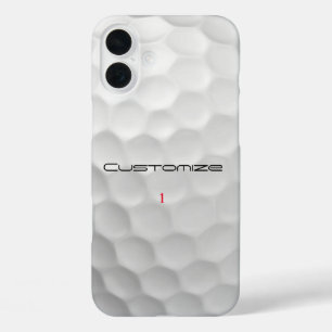 Signature Series 1 Personalized Golf Ball Gifts iPhone 16 Plus Case