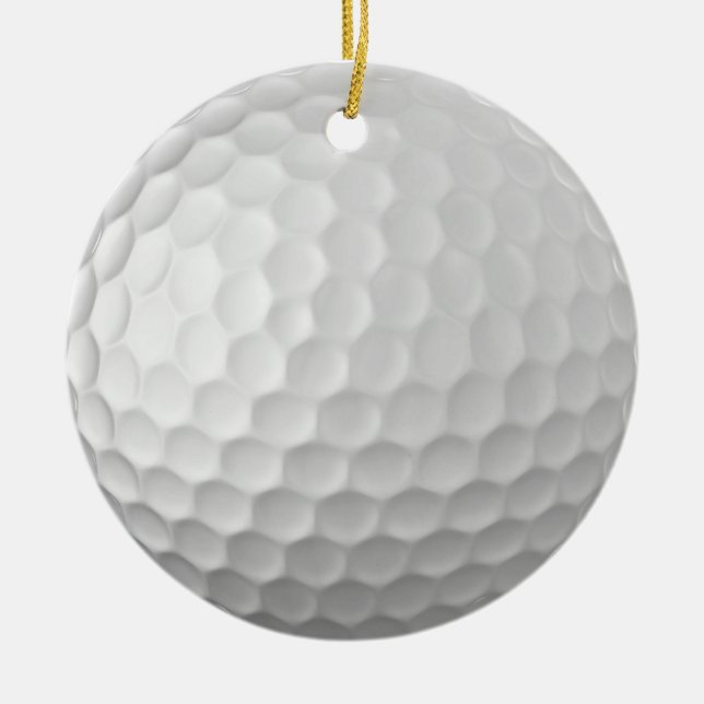 Signature Series Golf Ball Gifts Ceramic Tree Decoration (Front)