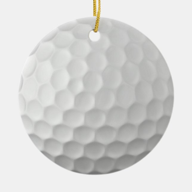 Signature Series Golf Ball Gifts Ceramic Tree Decoration (Front)