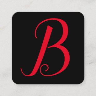 Signature Series Monogram Square Business Card