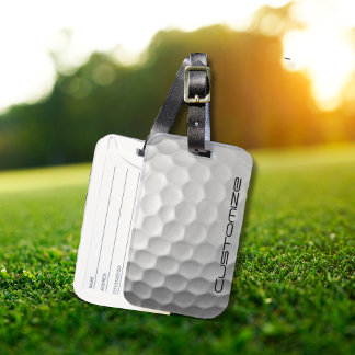 Signature Series Personalised Golf Ball Gifts Luggage Tag