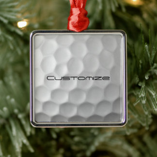 Signature Series Personalised Golf Ball Gifts Metal Tree Decoration