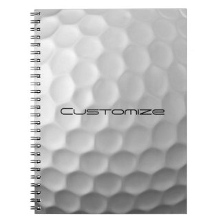 Signature Series Personalised Golf Ball Gifts Notebook