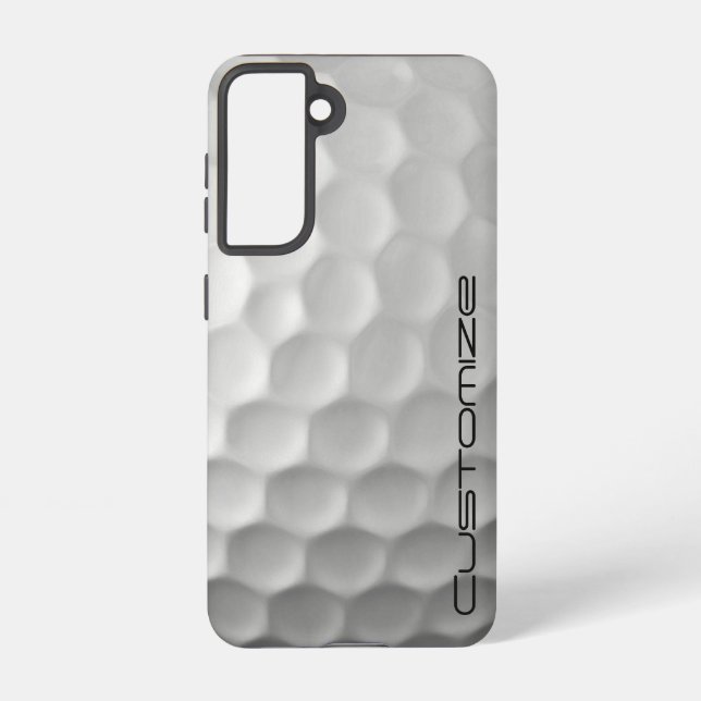 Signature Series Personalised Golf Ball Gifts Samsung Galaxy S21 Case (Back)