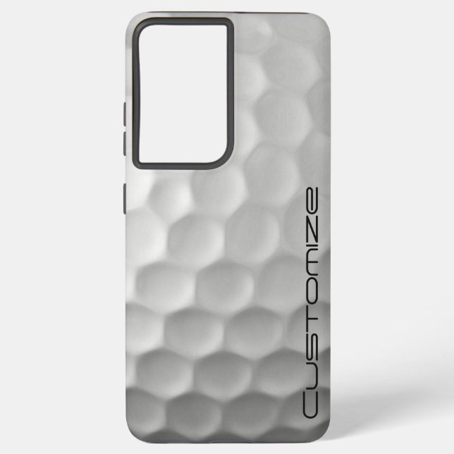 Signature Series Personalised Golf Ball Gifts Samsung Galaxy S21+ Case (Back)