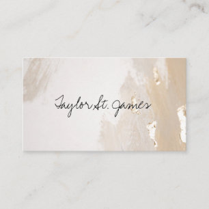 Signature Vintage Gold Beige Painting Business Card