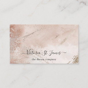 Signature Vintage Gold Blush Business Card