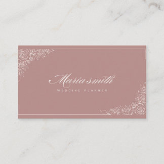 Signature Wedding Planner & Consultant Business Card