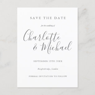 Signature Wedding Save the Date Card