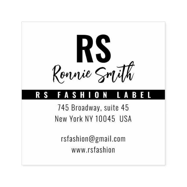 Signature Wood Art Stamp (Imprint)