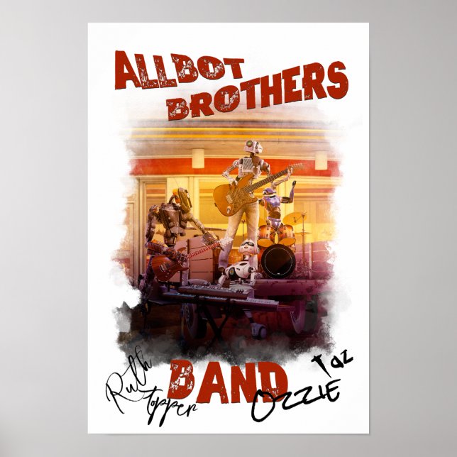 Signed Allbot Brothers Band Poster (Front)
