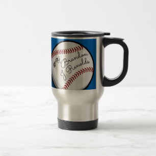 Signed Baseball Customised Name Travel Mug