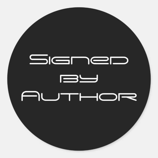 Signed by Author Stickers (Front)
