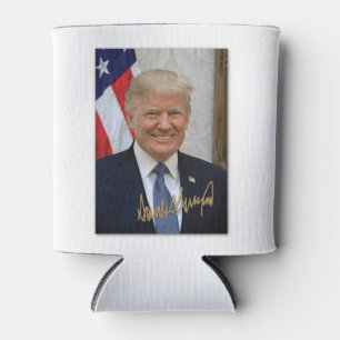 SIGNED BY PRESIDENT TRUMP.... CAN COOLER