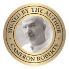 Signed by the author custom photo golden gradient