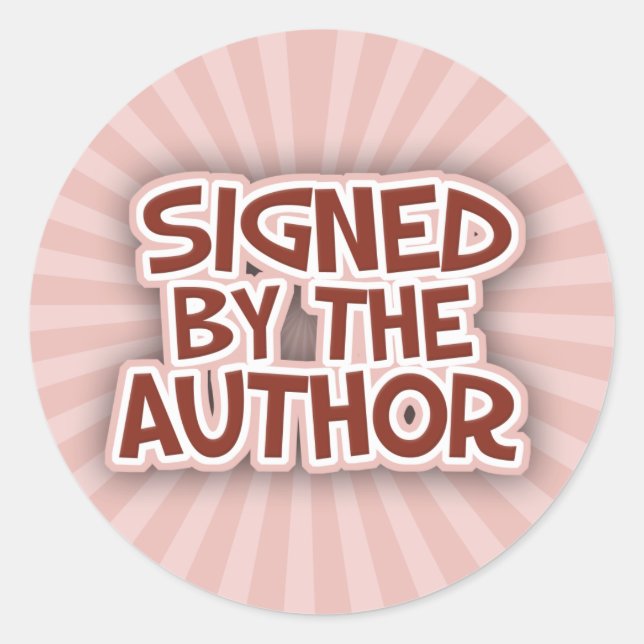 Signed By The AuthorRed Stickers (Front)