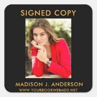 Signed Copy Author Writer Photo Web Black Gold